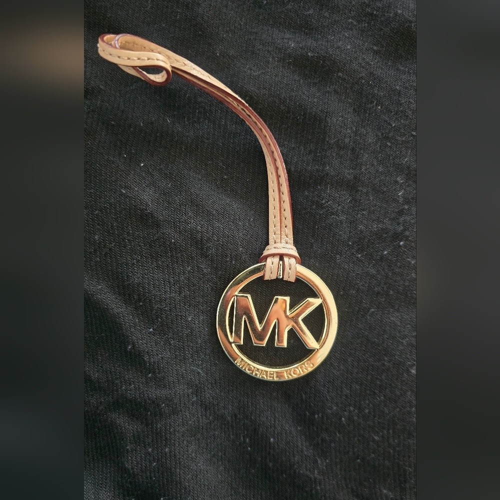 Michael Kors Gold Emblem with Tan Strap